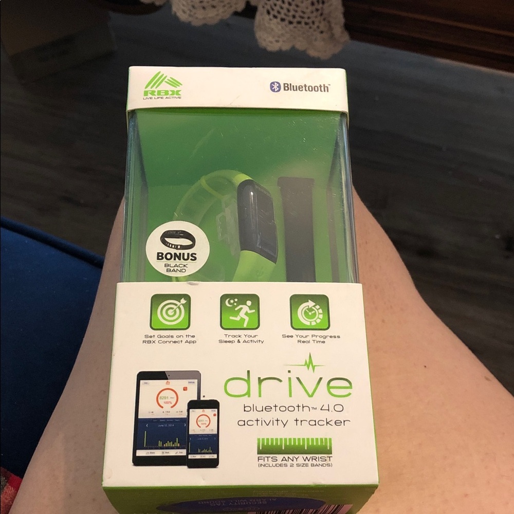 RBX Drive Activity Tracker - Bright Green with Black Band